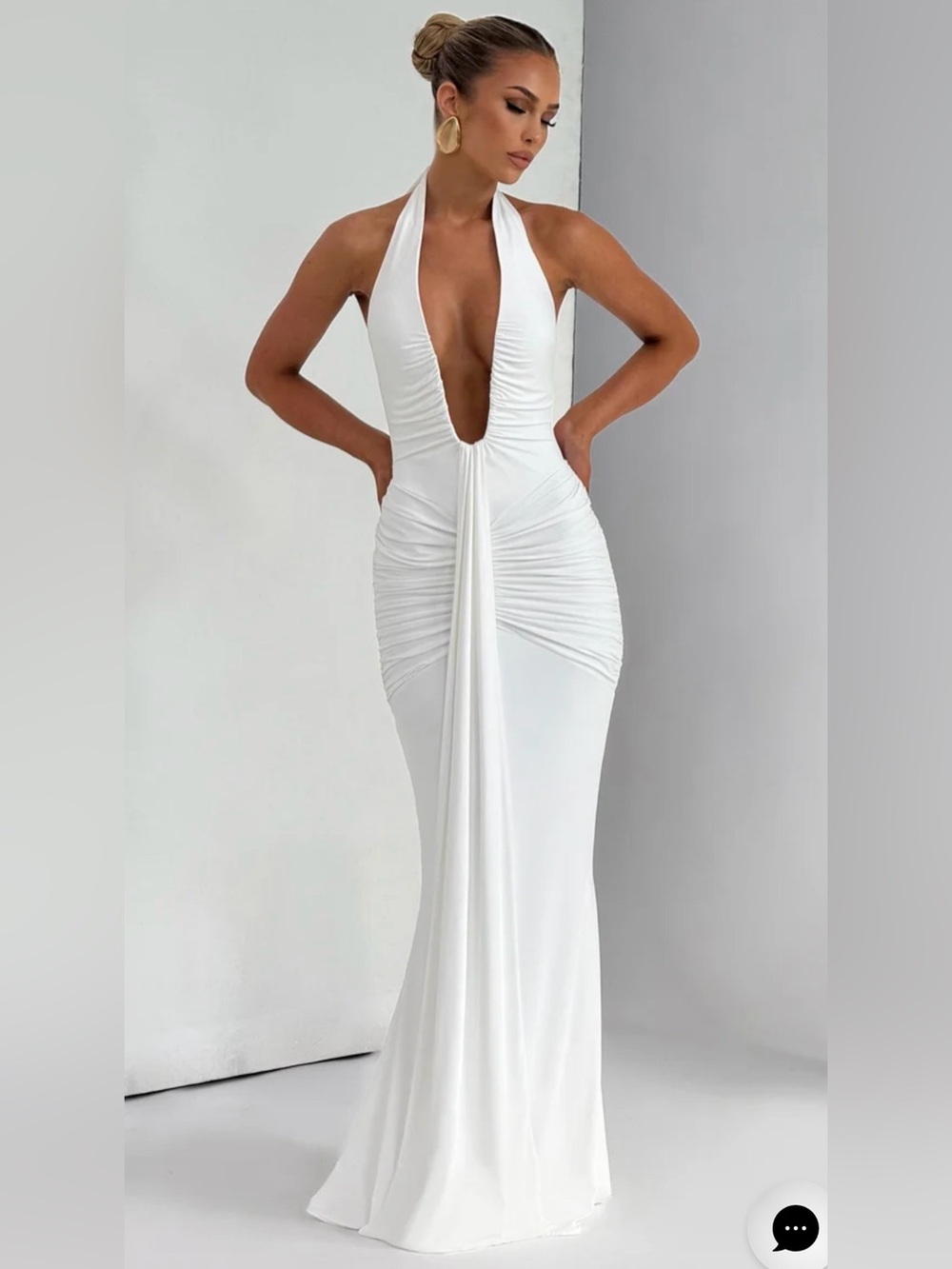 Babyboo Rosetta Maxi Dress - White